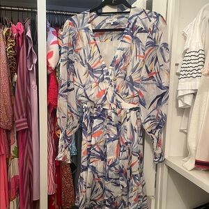 Elegant Multicolor Printed Dress SUNCOO